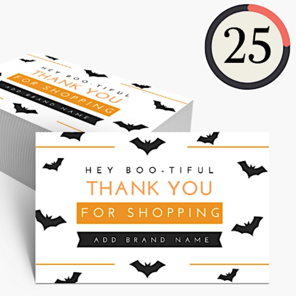 Thank You Cards (25) with Personalization 4”x6” - Picture 1 of 2